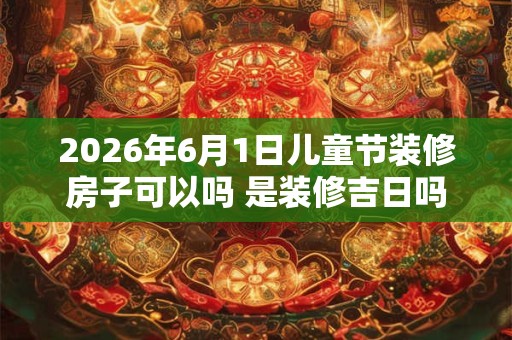 2026年6月1日儿童节装修房子可以吗 是装修吉日吗 2026年6月1日儿童节装修房子可以吗 是装修吉日吗
