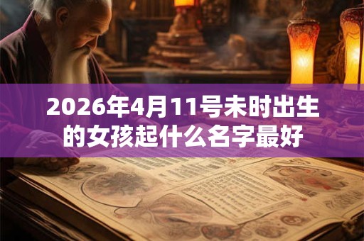2026年4月11号未时出生的女孩起什么名字最好