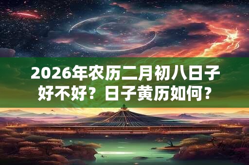 2026年农历二月初八日子好不好？日子黄历如何？