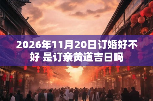 2026年11月20日订婚好不好 是订亲黄道吉日吗