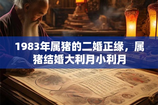 1983年属猪的二婚正缘，属猪结婚大利月小利月