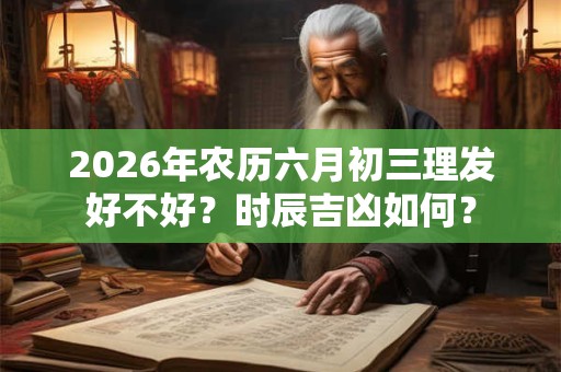 2026年农历六月初三理发好不好?时辰吉凶如何? 2026年农历六月初三理发好不好?时辰吉凶如何?