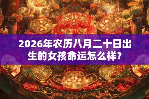 2026年农历八月二十日出生的女孩命运怎么样? 2026年农历八月二十日出生的女孩命运怎么样?