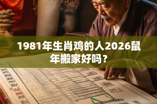 1981年生肖鸡的人2026鼠年搬家好吗？