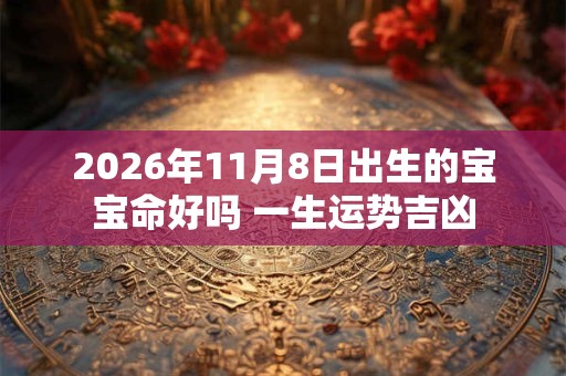 2026年11月8日出生的宝宝命好吗 一生运势吉凶