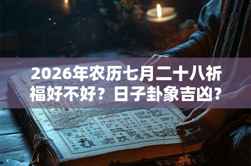 2026年农历七月二十八祈福好不好？日子卦象吉凶？