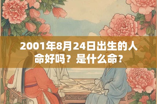 2001年8月24日出生的人命好吗？是什么命？