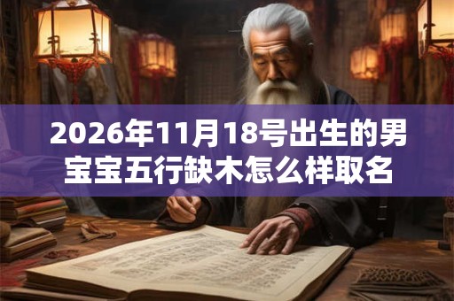 2026年11月18号出生的男宝宝五行缺木怎么样取名