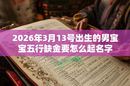2026年3月13号出生的男宝宝五行缺金要怎么起名字
