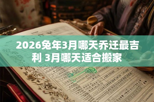 2026兔年3月哪天乔迁最吉利 3月哪天适合搬家 2026兔年3月哪天乔迁最吉利 3月哪天适合搬家
