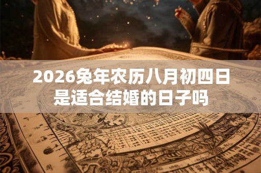 2026兔年农历八月初四日是适合结婚的日子吗 2026兔年农历八月初四日是适合结婚的日子吗