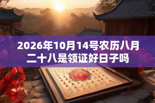 2026年10月14号农历八月二十八是领证好日子吗 2026年10月14号农历八月二十八是领证好日子吗