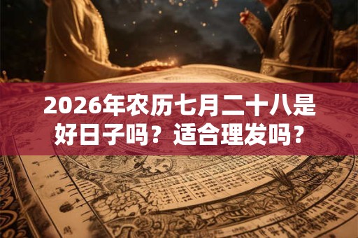 2026年农历七月二十八是好日子吗？适合理发吗？
