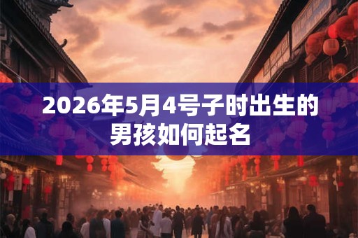 2026年5月4号子时出生的男孩如何起名 2026年5月4号子时出生的男孩如何起名