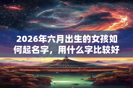 2026年六月出生的女孩如何起名字,用什么字比较好 2026年六月出生的女孩如何起名字,用什么字比较好