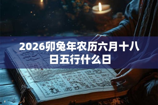 2026卯兔年农历六月十八日五行什么日 2026卯兔年农历六月十八日五行什么日