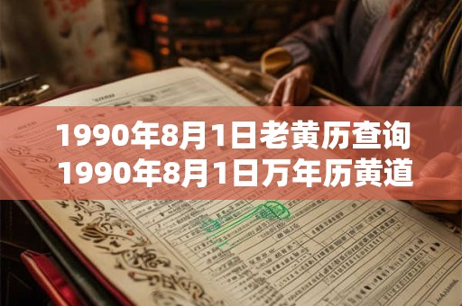 1990年8月1日老黄历查询 1990年8月1日万年历黄道吉日 1990年8月1日老黄历查询 1990年8月1日万年历黄道吉日