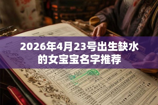 2026年4月23号出生缺水的女宝宝名字推荐