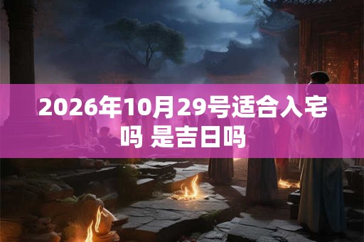 2026年10月29号适合入宅吗 是吉日吗