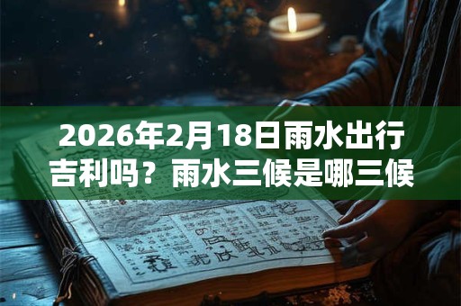 2026年2月18日雨水出行吉利吗？雨水三候是哪三候？