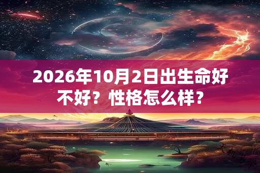 2026年10月2日出生命好不好？性格怎么样？