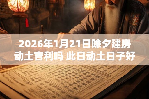2026年1月21日除夕建房动土吉利吗 此日动土日子好吗