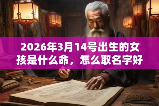 2026年3月14号出生的女孩是什么命，怎么取名字好