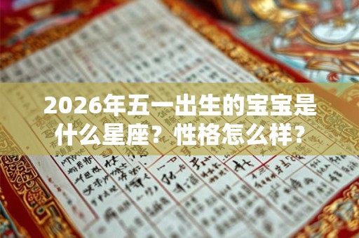 2026年五一出生的宝宝是什么星座？性格怎么样？