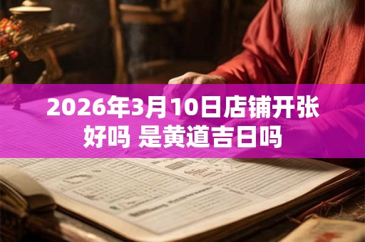 2026年3月10日店铺开张好吗 是黄道吉日吗 2026年3月10日店铺开张好吗 是黄道吉日吗