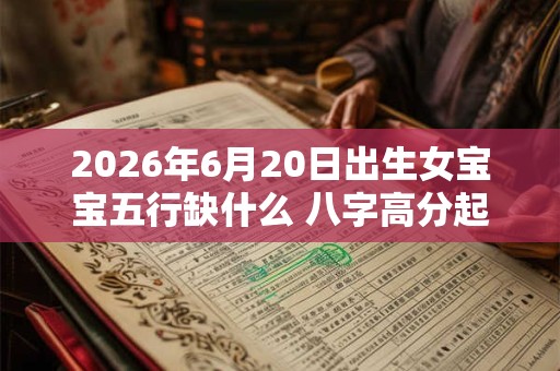 2026年6月20日出生女宝宝五行缺什么 八字高分起名字 2026年6月20日出生女宝宝五行缺什么 八字高分起名字