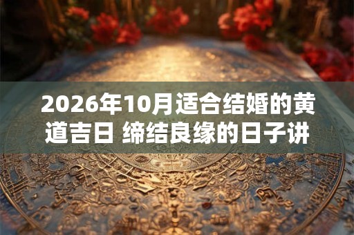 2026年10月适合结婚的黄道吉日 缔结良缘的日子讲究说法