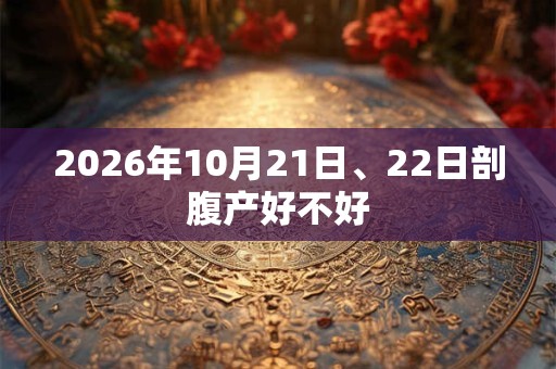2026年10月21日、22日剖腹产好不好