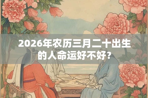 2026年农历三月二十出生的人命运好不好? 2026年农历三月二十出生的人命运好不好?