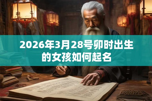 2026年3月28号卯时出生的女孩如何起名 2026年3月28号卯时出生的女孩如何起名