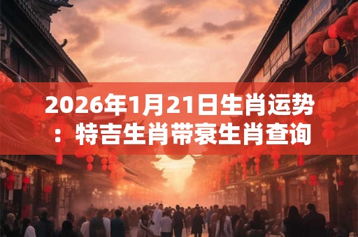 2026年1月21日生肖运势：特吉生肖带衰生肖查询