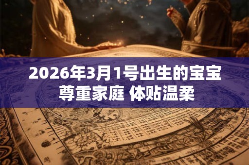 2026年3月1号出生的宝宝 尊重家庭 体贴温柔 2026年3月1号出生的宝宝 尊重家庭 体贴温柔