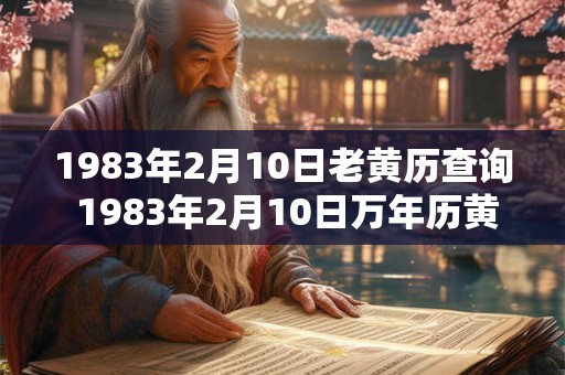 1983年2月10日老黄历查询 1983年2月10日万年历黄道吉日