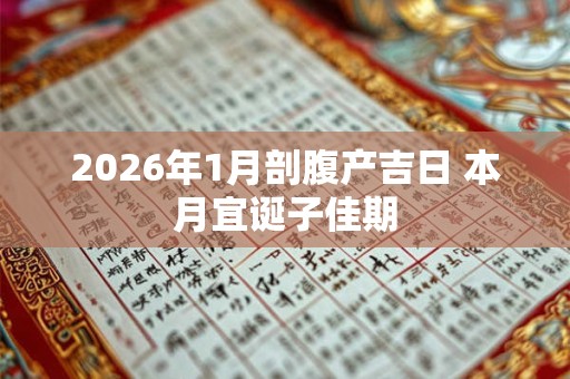 2026年1月剖腹产吉日 本月宜诞子佳期 2026年1月剖腹产吉日 本月宜诞子佳期