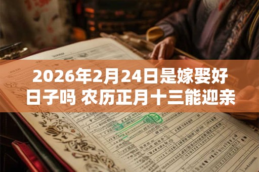 2026年2月24日是嫁娶好日子吗 农历正月十三能迎亲吗 2026年2月24日是嫁娶好日子吗 农历正月十三能迎亲吗