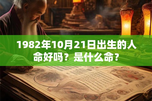 1982年10月21日出生的人命好吗?是什么命? 1982年10月21日出生的人命好吗?是什么命?