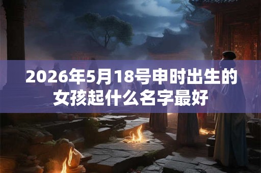 2026年5月18号申时出生的女孩起什么名字最好