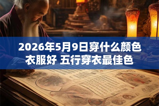 2026年5月9日穿什么颜色衣服好 五行穿衣最佳色