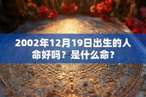 2002年12月19日出生的人命好吗?是什么命? 2002年12月19日出生的人命好吗?是什么命?