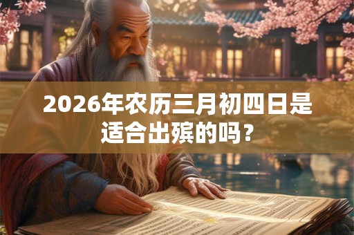 2026年农历三月初四日是适合出殡的吗? 2026年农历三月初四日是适合出殡的吗?