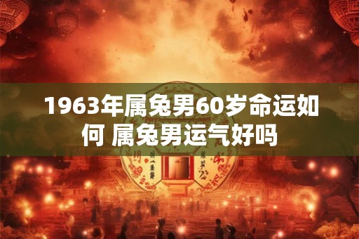 1963年属兔男60岁命运如何 属兔男运气好吗 1963年属兔男60岁命运如何 属兔男运气好吗
