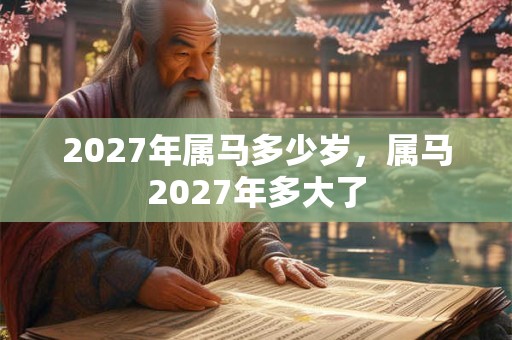 2027年属马多少岁,属马2027年多大了 2027年属马多少岁,属马2027年多大了