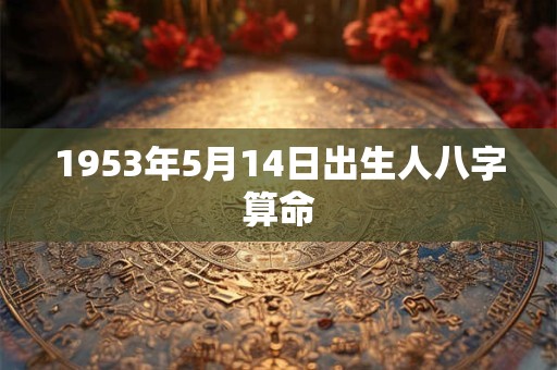 1953年5月14日出生人八字算命