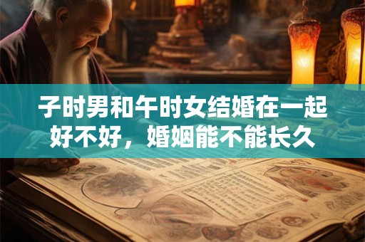 子时男和午时女结婚在一起好不好，婚姻能不能长久