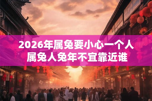 2026年属兔要小心一个人 属兔人兔年不宜靠近谁 2026年属兔要小心一个人 属兔人兔年不宜靠近谁