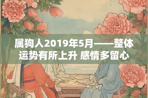 属狗人2019年5月——整体运势有所上升 感情多留心 属狗人2019年5月——整体运势有所上升 感情多留心